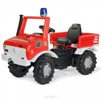 Rolly Toys Unimog Mercedes Benz Samochód na pedały Straż + Kogut