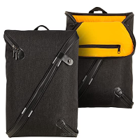 Kompaktowy elegancki plecak biznesowy na laptopa 15,6 cal marki ZAFOX kolor czarny
