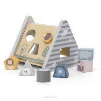 Viga PolarB Drewniany edukacyjny sorter z klockami piramida