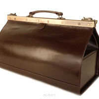 BIGLOWA, SKÓRZANA TORBA LEKARSKA TL-1235 S Brown