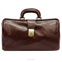 ELEGANCKA SKÓRZANA TORBA LEKARSKA  MD-01 Old Scholl Florence Brązowy