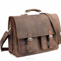 Teczka biznesowa skórzana BarellyBags- Arabic-M Brąz Barka