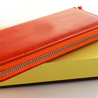 Elegancki portfel damski, kopertówka, skórzany PD-243 BV Orange 