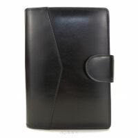 SKÓRZANY ORGANIZER, format B6, kalendarz 2024, planer  0212-K Czarny