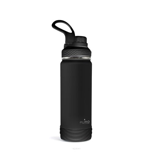 Butelka termiczna ze stali nierdzewnej 500 ml - PURO Outdoor czarna