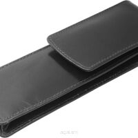 Skórzane etui na długopisy E-252 Czarny