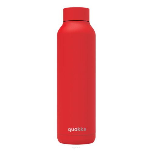 Butelka termiczna ze stali nierdzewnej 630 ml Quokka Solid - malowanie proszkowe - Czerwony