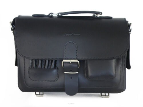 Torba skórzana, PLECAK 3w1 Styl VINTAGE, JUCHT, 0065 Czarny