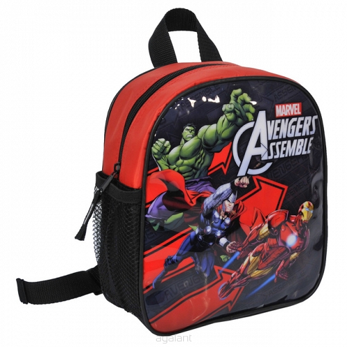 Plecak przedszkolaka mini, Paso - czarno-czerwony, Avengers
