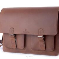 Teczka skórzana BarellyBags- Intense-S Camel