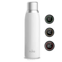 Butelka termiczna 500ml INOX z inteligentną nakrętka LED, PURO Smart Bottle - Biały