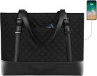 Damska TORBA BIZNESOWA NA LAPTOP 15,6 KROSER, Wodoodporna z zabezpieczeniem RIFD NX-789 HF czarny