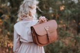 Damska torebka skórzana BarellyBags w stylu Vintage-torba Luizjana z rączką-S-Camel
