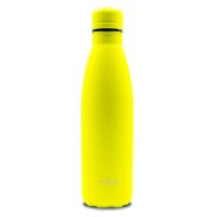 Butelka termiczna ze stali nierdzewnej 500 ml - Puro Icon Fluo - malowana proszkowo - cytrynowy