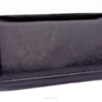 Elegancki portfel damski z biglem, skórzany PD-062 BV  Czarny