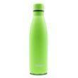 Butelka termiczna ze stali nierdzewnej 500 ml - Puro Icon Fluo - malowana proszkowo - green