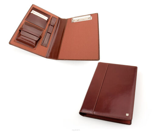 Ekskluzywny receptariusz skórzany, etui na recepty, receptownik R-048W