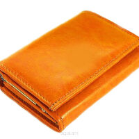 Elegancki portfel damski z biglem, skórzany PD-013 BV Słoneczko