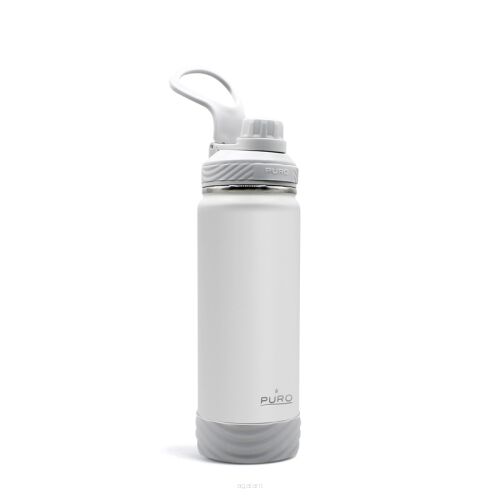 Butelka termiczna ze stali nierdzewnej 500 ml - PURO Outdoor biała