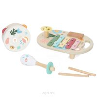 CLASSIC WORLD Zestaw Instrumenty Muzyczne dla Dzieci Cymbałki Bębenek Grzechotka  5 el.
