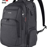 Wodoodporny biznesowy plecak na laptopa 17,3" z ochroną RFID i portem USB  firmy KROSER XXK939 
