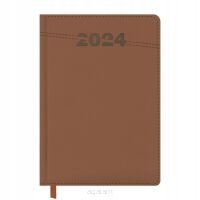 Książkowy kalendarz na 2024 rok w układzie dziennym, format A5, wzór 943146