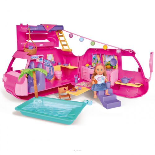Simba Wymarzony Kamper Wakacyjny Lalka Evi 55cm