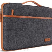 Wodoodporny elegancki pokrowiec na laptop marki DOMISO - torba na laptopa z rączką 13,3/14/15/17 cali, Szary