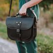 Damska torebka skórzana BarellyBags-torba listonoszka Vintage, Luizjana z rączką