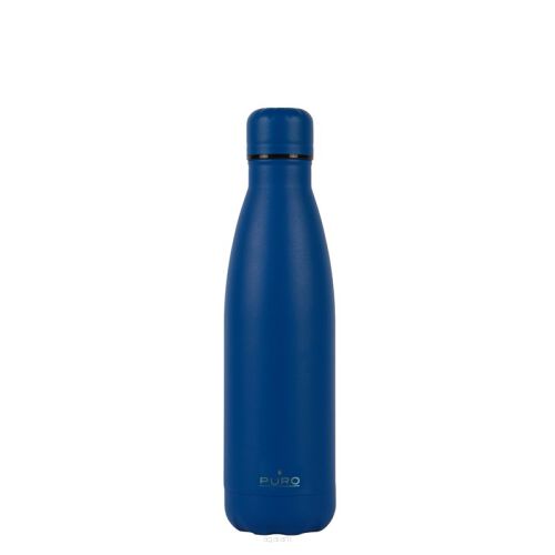 Butelka termiczna ze stali nierdzewnej 500 ml - Puro Icon - malowana proszkowo - granatowa