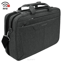 Wodoodporna torba na laptopa 15,6", teczka biznesowa z ochroną RFID  firmy KROSER