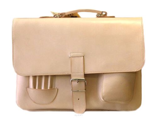 Torba skórzana, PLECAK 3w1 Styl VINTAGE, JUCHT, 0065 Naturalny