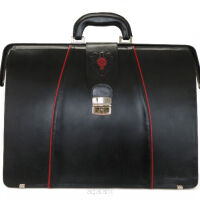 BIGLOWA, SKÓRZANA TORBA LEKARSKA HAWANA TL-1237 Black