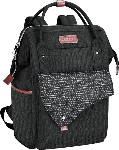 Damski młodzieżowy plecak na laptopa 15,6 wodoodporny, torba firmy KROSER czarny SKK708