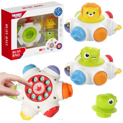 WOOPIE BABY Kosmiczna Rakieta Aktywności - Edukacyjna Kostka Sensoryczna 18m+