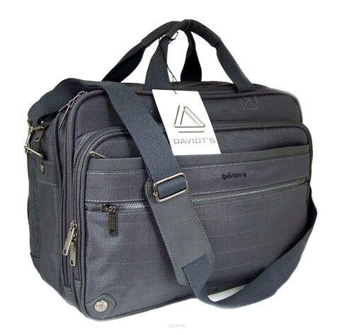 Torba biznesowa z kolekcji MANHATTAN firmy Davidts wzór 259-910 z komorą do przenoszenia laptopa o matrycy max 15 cali
