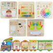 MASTERKIDZ System Do Montażu 5 Tablic Edukacyjnych Masterkidz Flex + Zestaw 5 Tablic Edukacyjnych