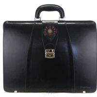 BIGLOWA, SKÓRZANA TORBA LEKARSKA HAWANA TL-1237 Black II