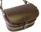 Torba  myśliwska listonoszka, skóra juchtowa 0405 Brown