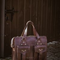 Torba skórzana BarellyBags- Floryda - piękna aktówka biznesowa w stylu Vintage  w wersji dla Kobiet