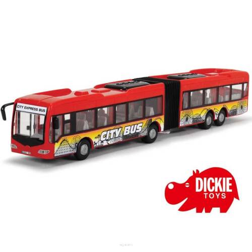 Przegubowy Autobus City Express 46cm  czerwony Dickie