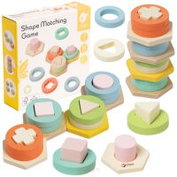 CLASSIC WORLD Sorter Montessori Kształtów i Kolorów Układanka Wieża