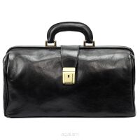 ELEGANCKA SKÓRZANA TORBA LEKARSKA  MD-01 Old Scholl Florence Czarny