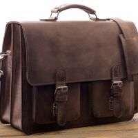 Teczka biznesowa skórzana BarellyBags- Arabic-L  Brąz Barka