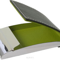 ELEGANCKIE ETUI NA WIZYTÓWKI, KARTY PŁATNICZE E-529 Zielony