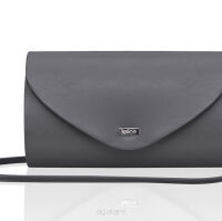 Elegancka kopertówka matowa, FELICE F15, szara