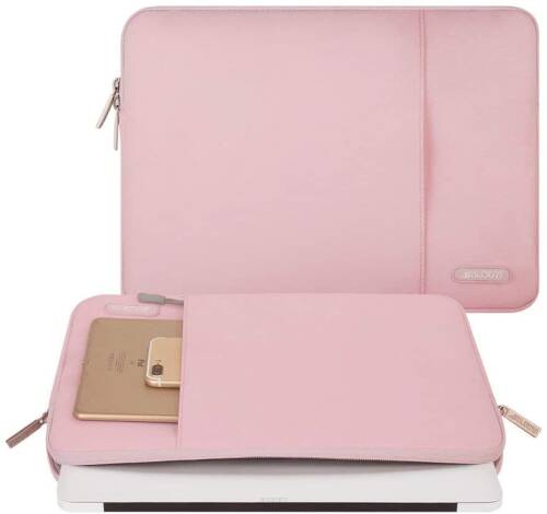 Wodoodporny pokrowiec na laptop marki MOSISO- torba na laptopa kolor pudrowy róż