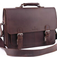 Teczka skórzana BarellyBags Grand Brown -M
